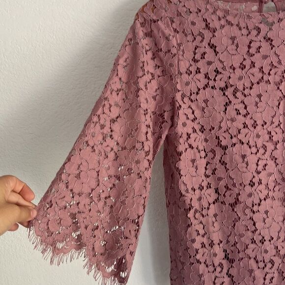 NWOT Rafaela lace pink blouse size S - Picture 2 of 7